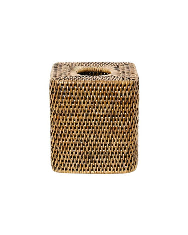 Tissue box Rattan Tissue Box Cover - Brown