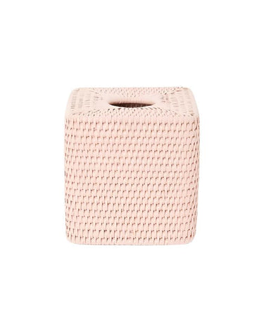 Tissue box Rattan Tissue Box Cover - Pink