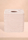 Rattan Tissue Box Cover - Pink