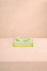 Chelsea Glass Trinket Tray - Yellow/Green