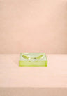 Chelsea Glass Trinket Tray - Yellow/Green