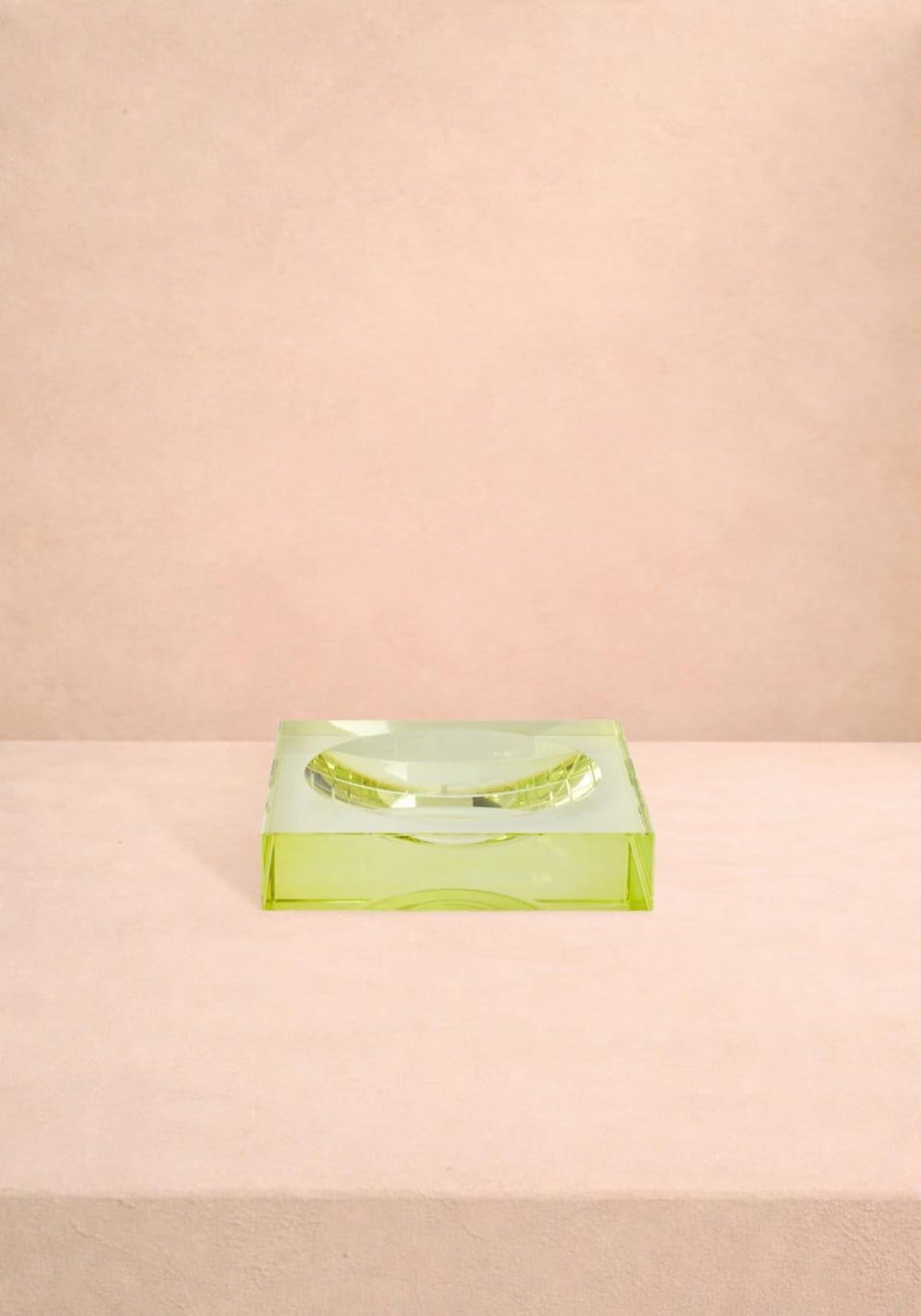 Trinket Tray Chelsea Glass Trinket Tray - Yellow/Green