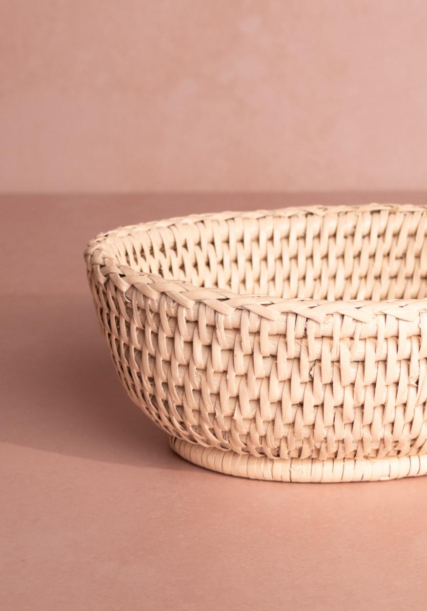 Mayfair Trinket Tray Hold All Basket in Sand Colour