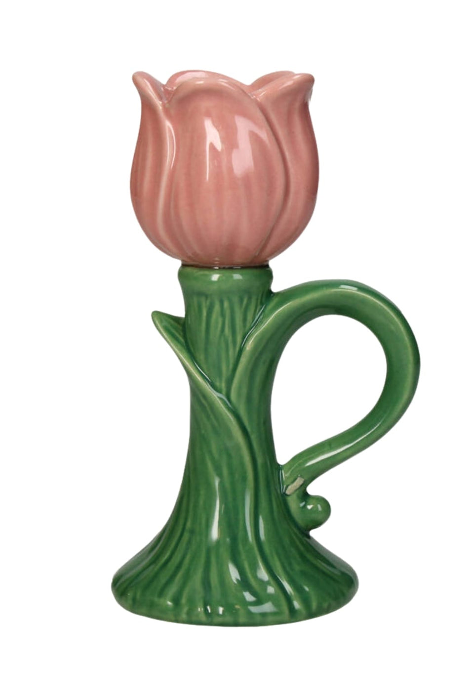 Tulip Glow Pink Candleholder- Set of 2