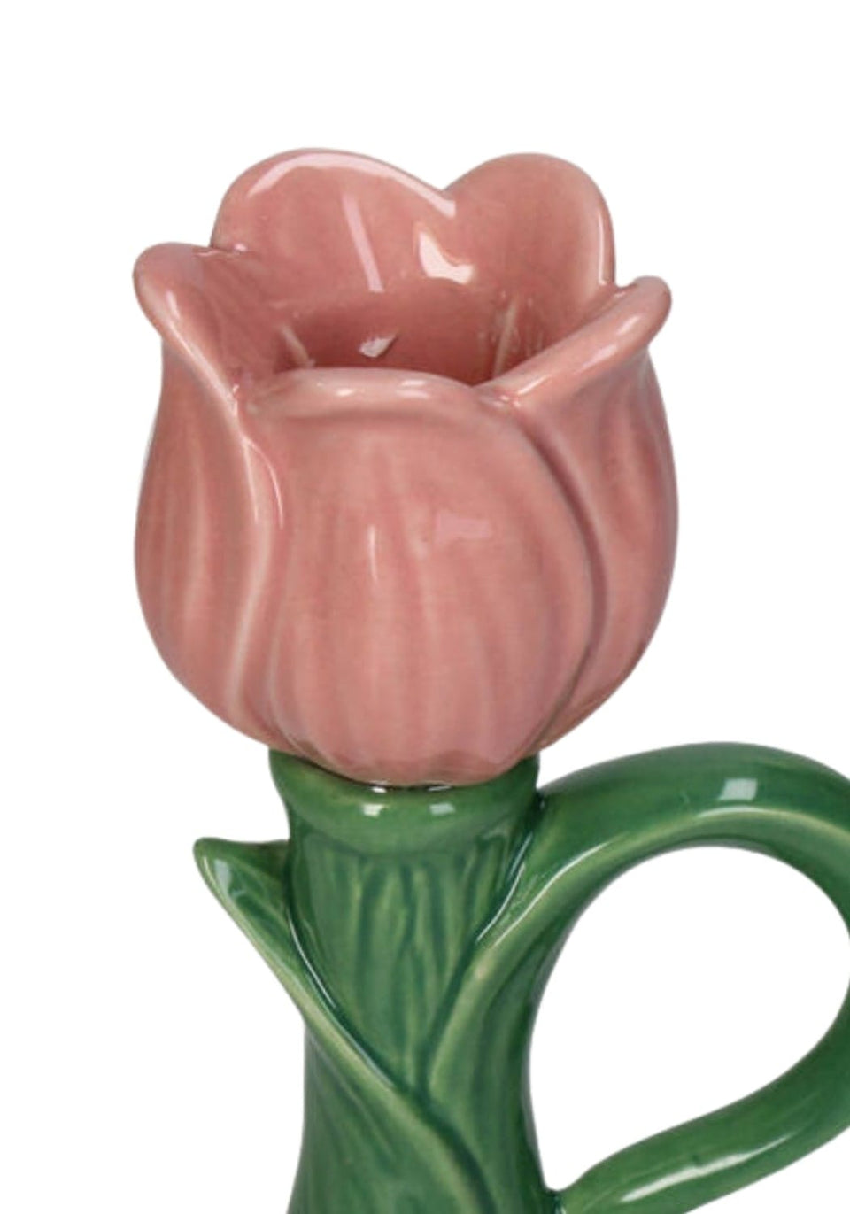 Tulip Glow Pink Candleholder- Set of 2