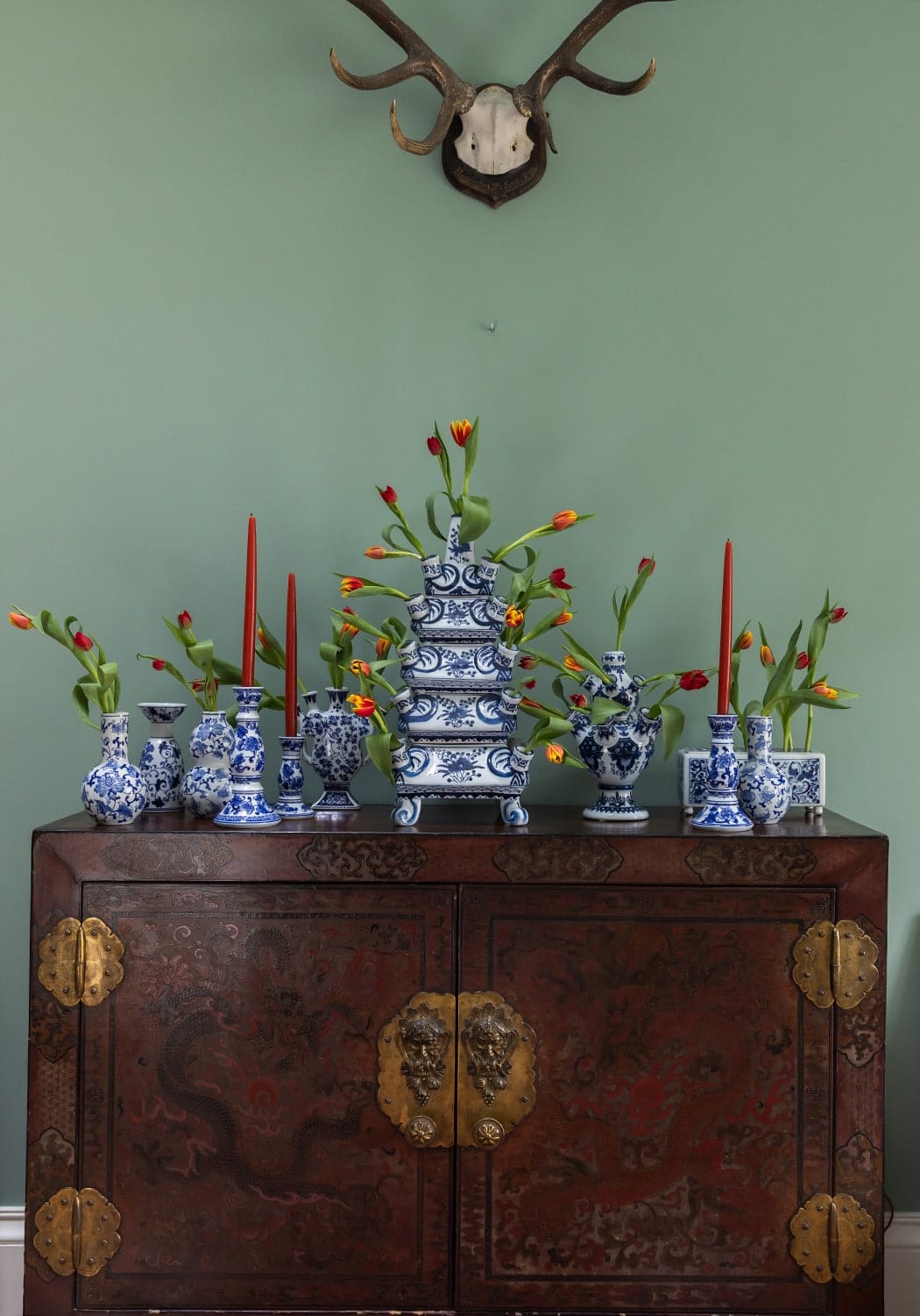 Delft Tulipieres a Pair