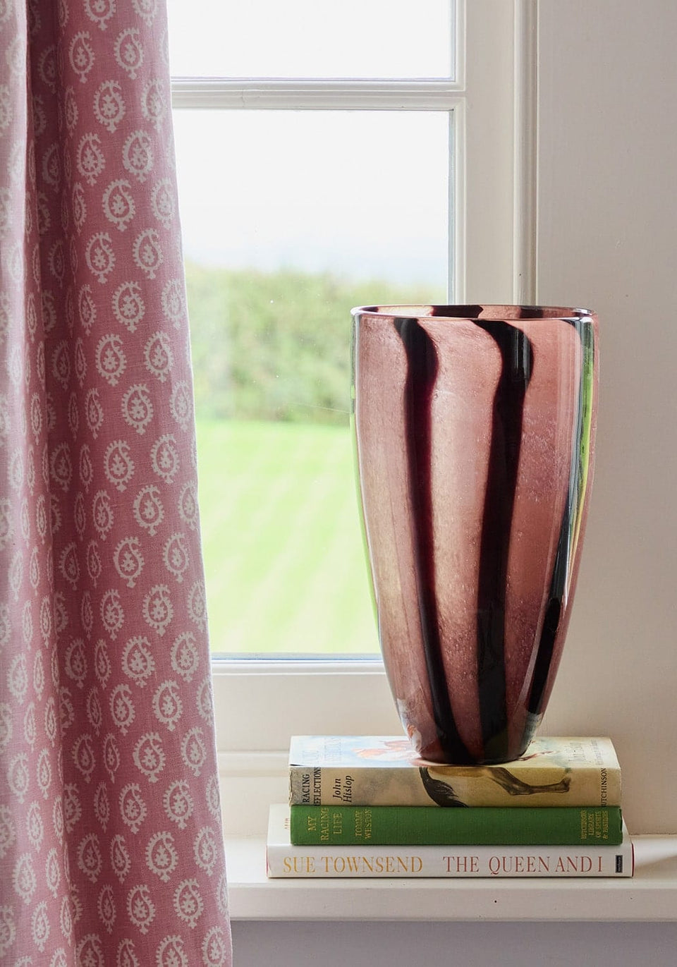 Two - Tone brown striped vase Tall - Casa by Josephine Jenno