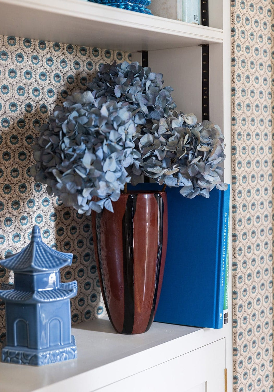 Two - Tone brown striped vase Tall - Casa by Josephine Jenno