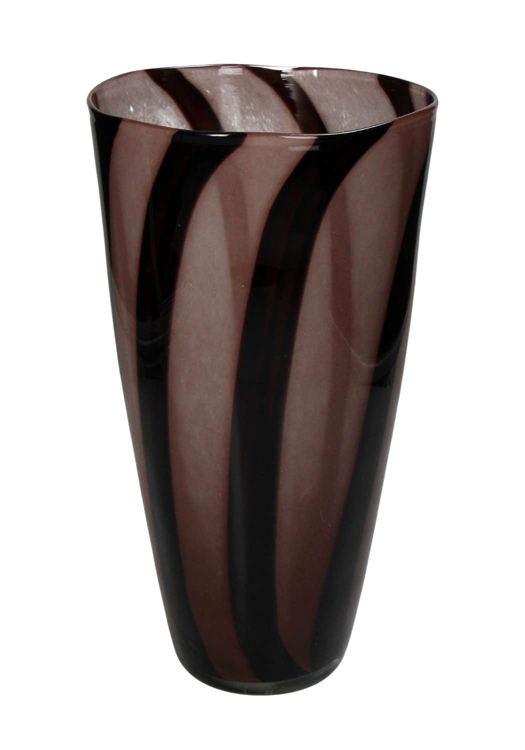 Two - Tone brown striped vase Tall - Casa by Josephine Jenno