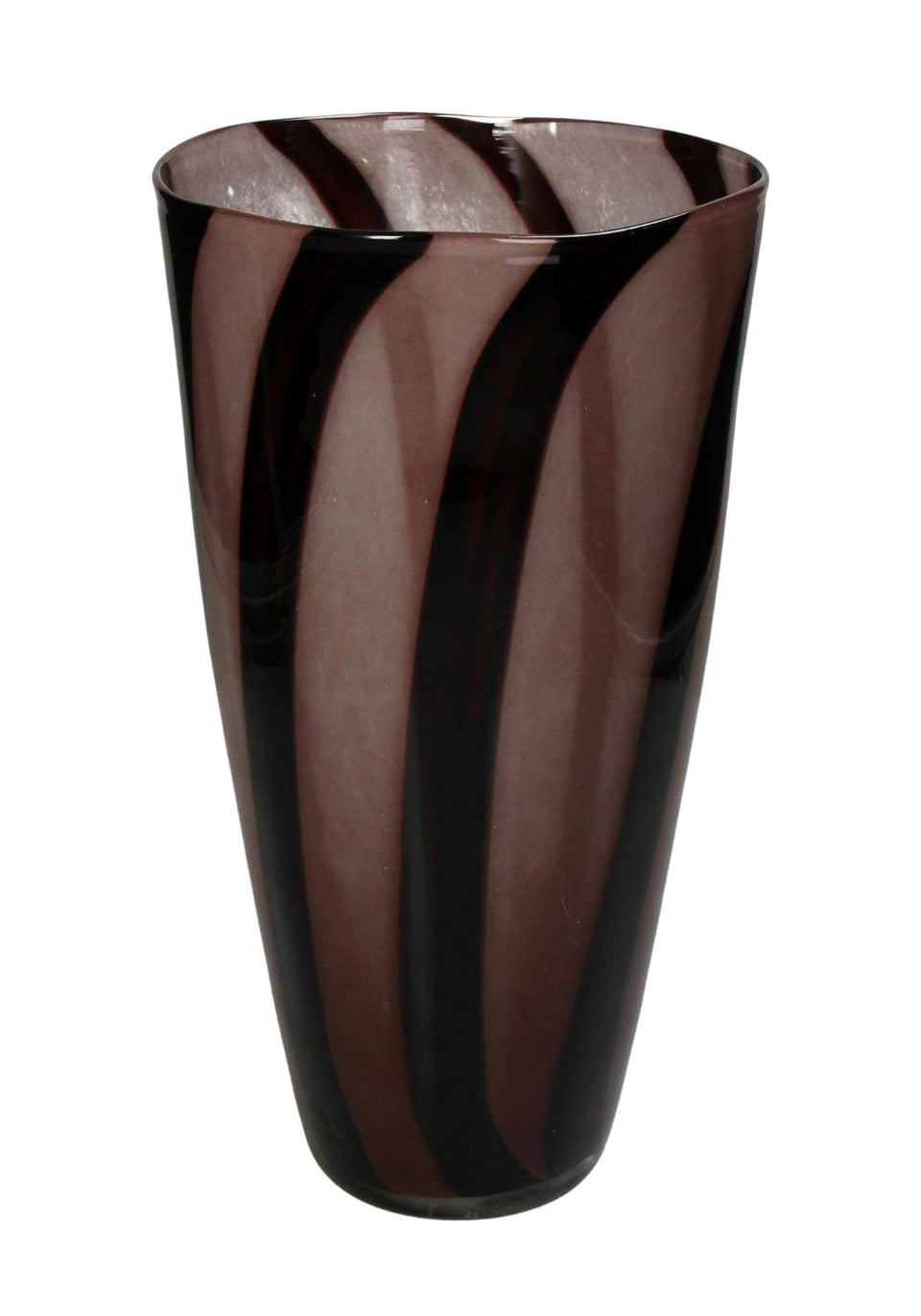 Two - Tone brown striped vase Tall - Casa by Josephine Jenno