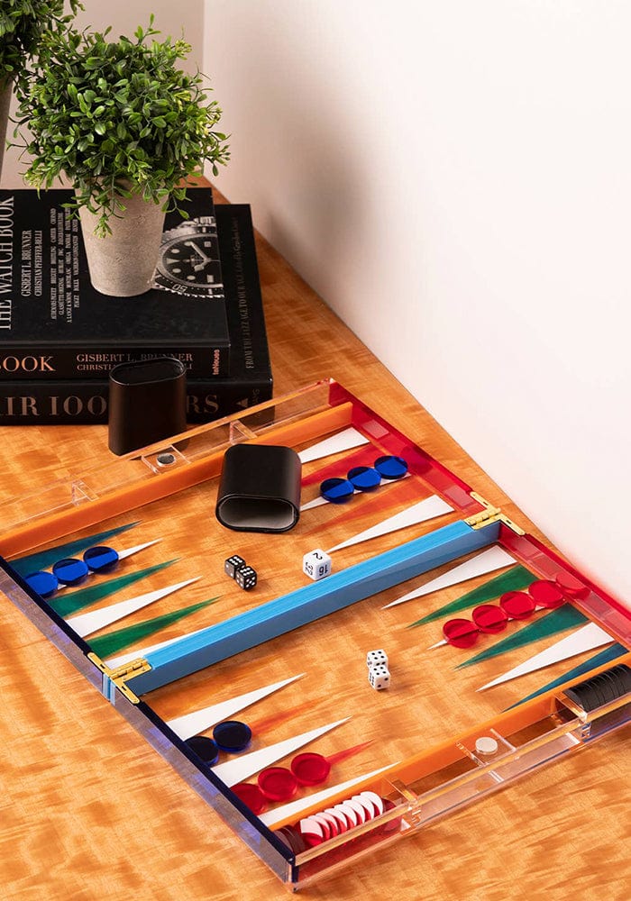 Up your Backgamon Game - Acrylic Set - Casa by Josephine Jenno