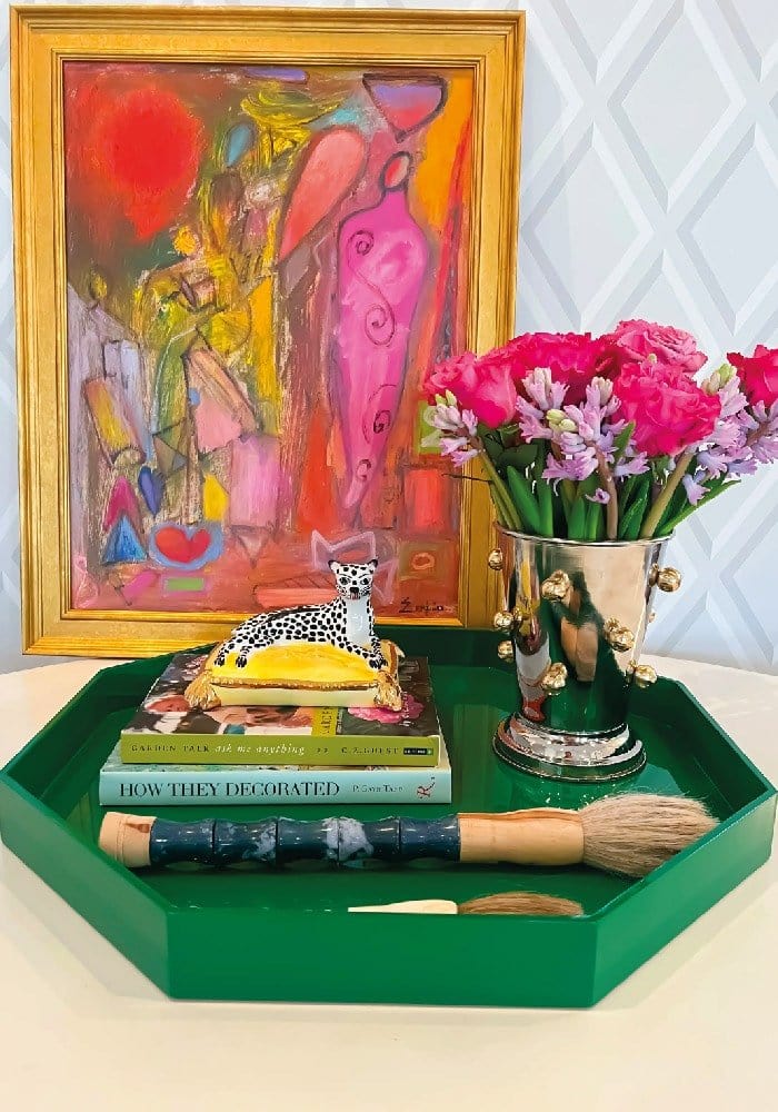 Ursula's Favourite Large Octagon Tray - Emerald - Casa by Josephine Jenno