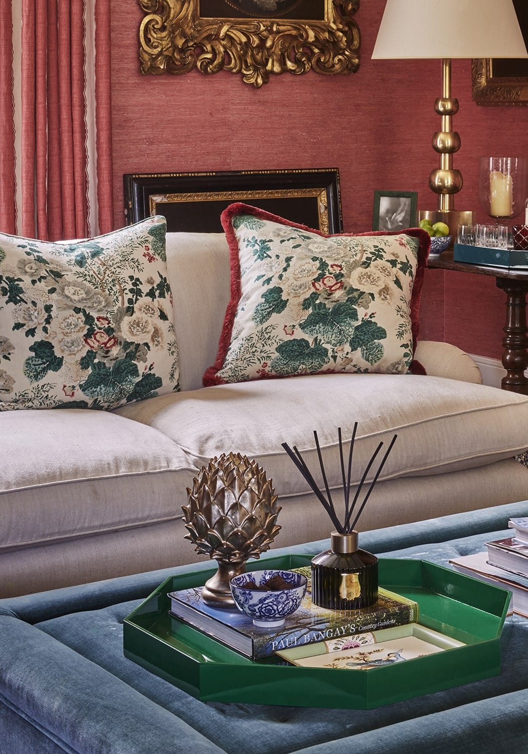 Ursula's Favourite Large Octagon Tray - Emerald - Casa by Josephine Jenno