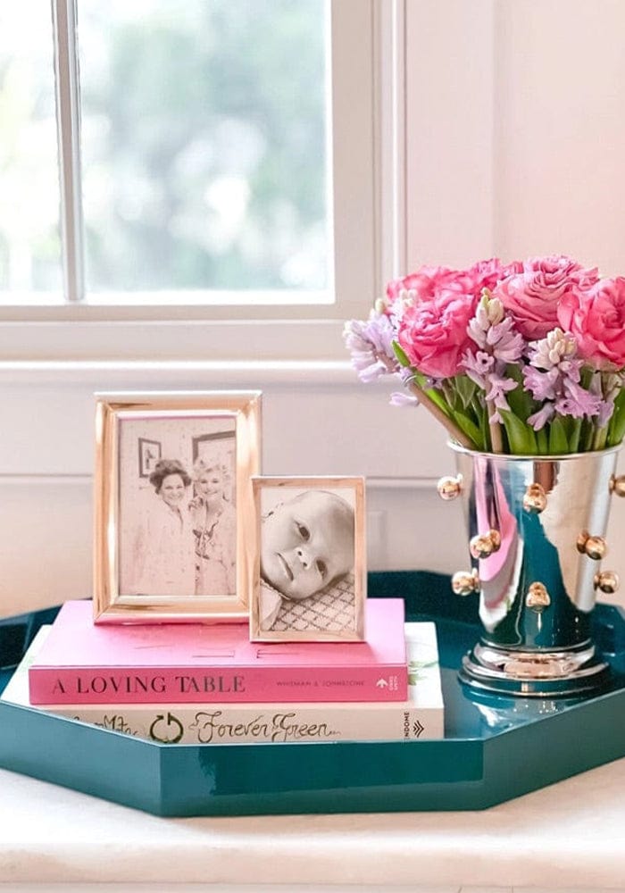 Ursula's Favourite Small Octagon Tray - Lagoon - Casa by Josephine Jenno