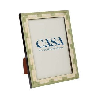 Valduga Marquetry Green Frame 6x4" - Casa by Josephine Jenno