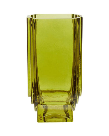 Elegant Art Deco Style Green Vase