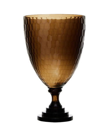 Honeycomb Glass Hurricane Vase