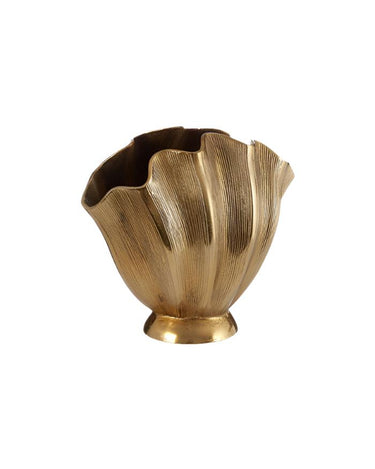 Jolie Fluted Gold Vase