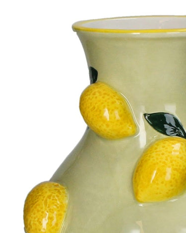 Lemon & On Stoneware Vase