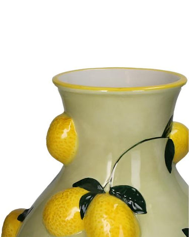 Lemon & On Stoneware Vase