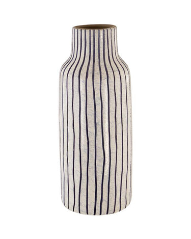 Striped Artisan Vase