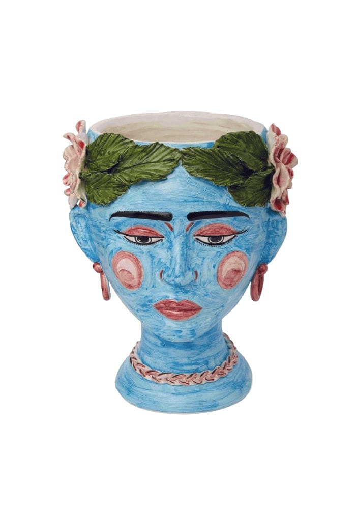 Vase Testa Di Moro Head - Turquoise Times (Not the White Lotus Kind) Bust Statue