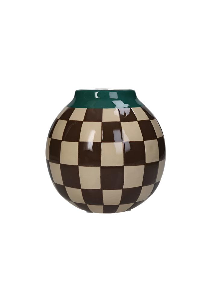 Vase Stripe Multi 16x16x16cm