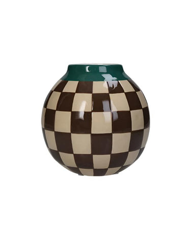 Vase Stripe Multi 16x16x16cm