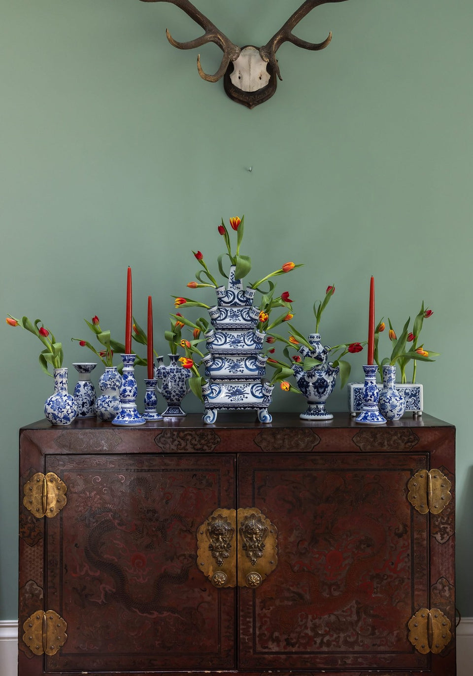 Delft Tulipiere Rectangle Vase