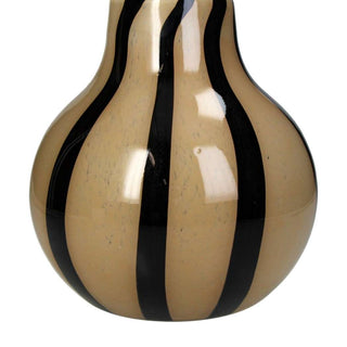 Vases Elegant Brown Two Toned Striped Vase