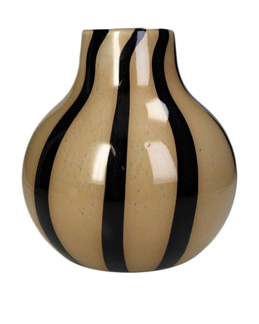 Vases Elegant Brown Two Toned Striped Vase