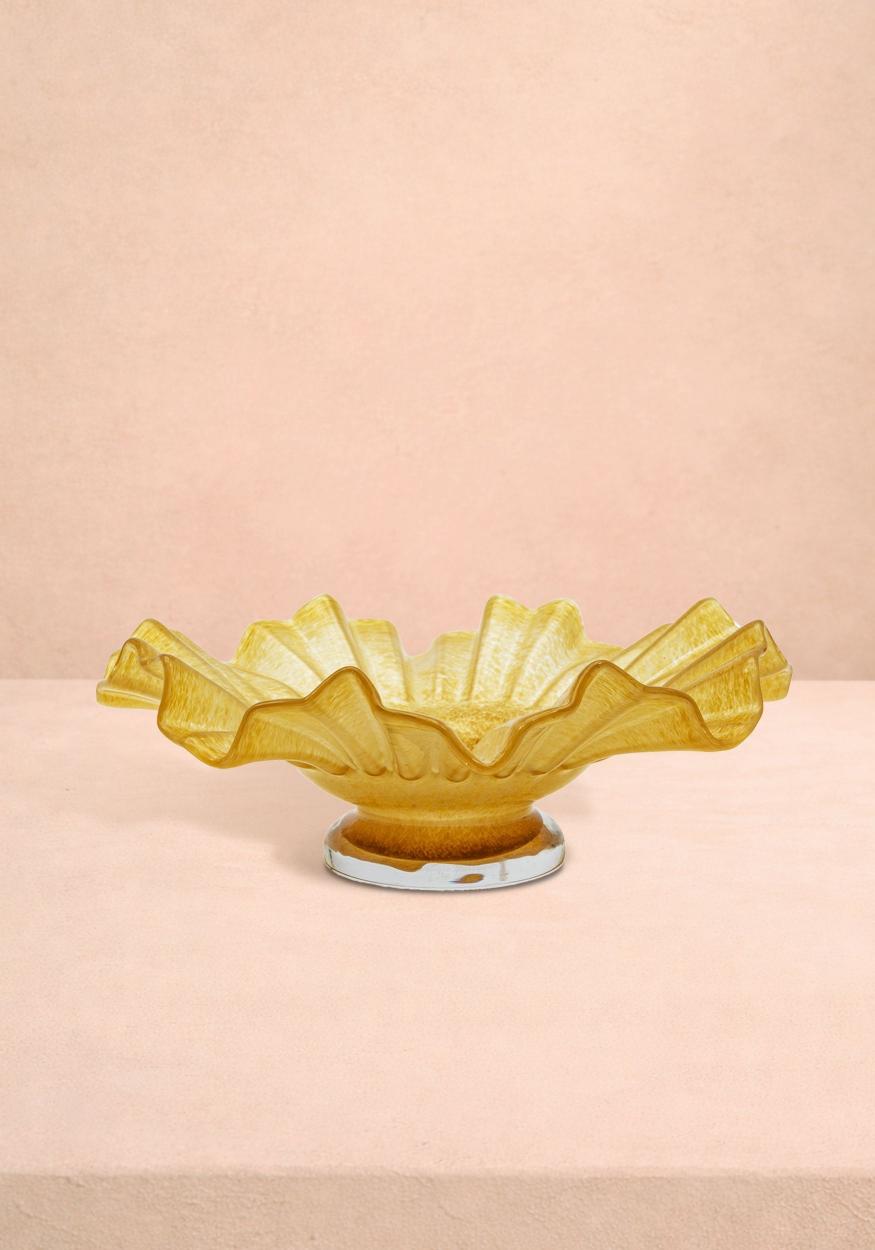 Fleur Sunburst Glass Bowl