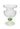 Green Globe Murano Vase Cleo Wave