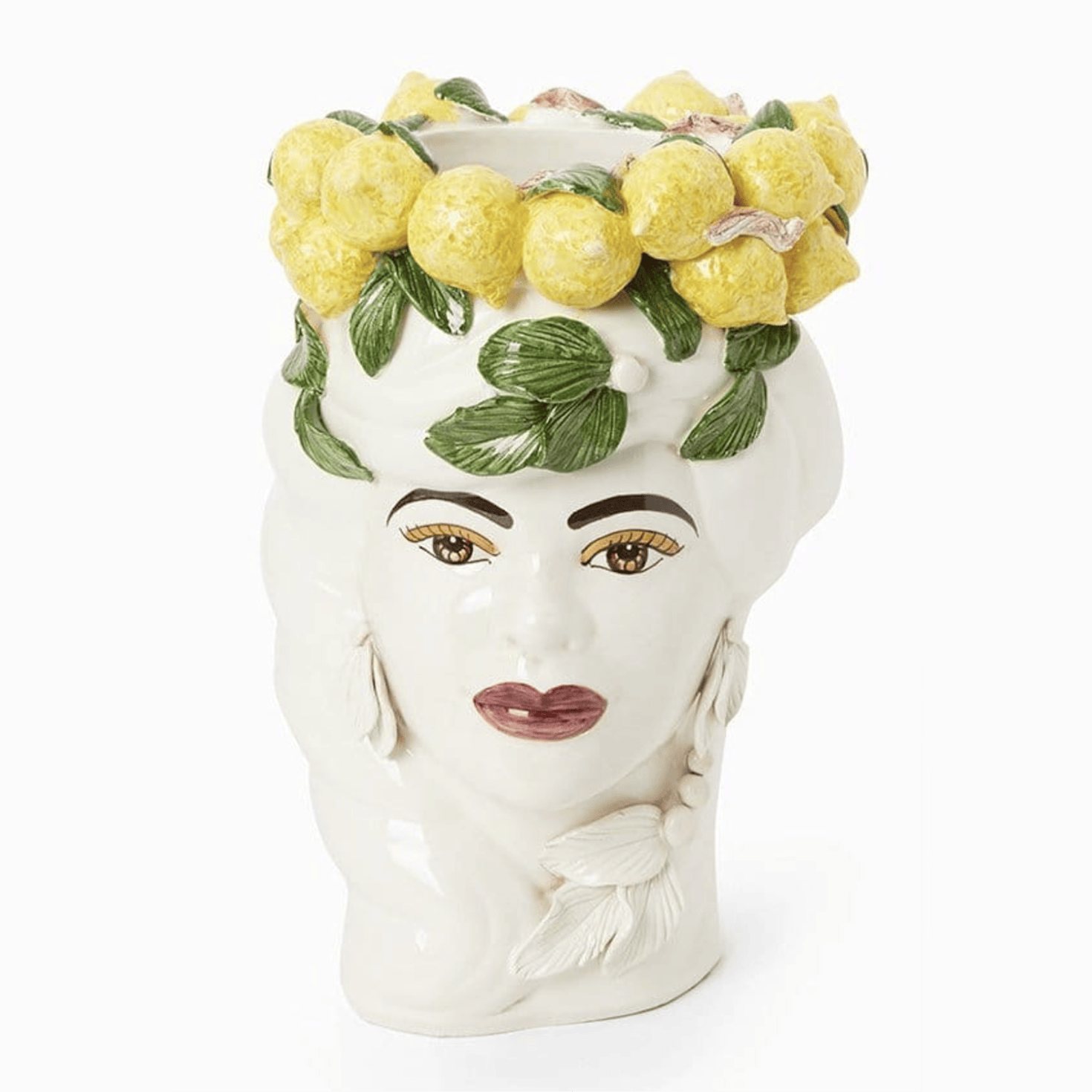 Vases Italian Woman with Lemons Vase Moro Head