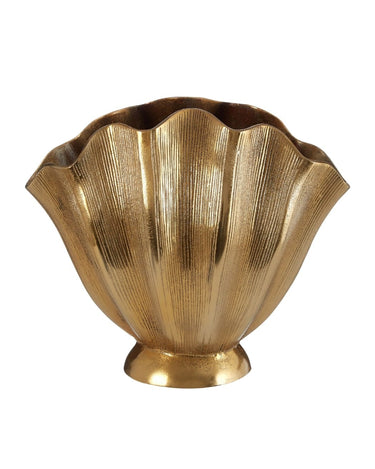 Jolie Fluted Gold Vase