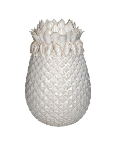 Large White Pineapple Vase