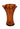 Vases Scalloped Top Elegant Vase in Brown