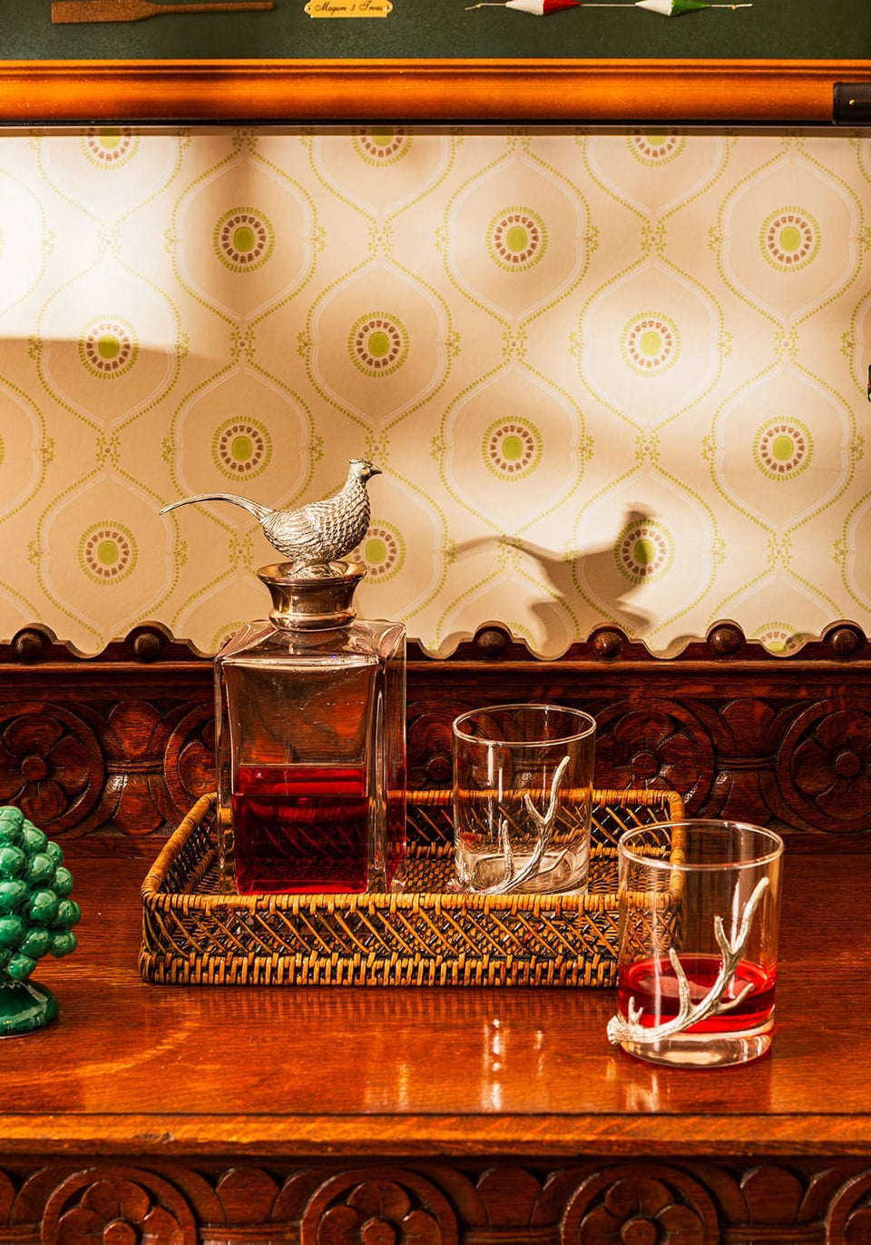 Silver Crest Crystal Decanter