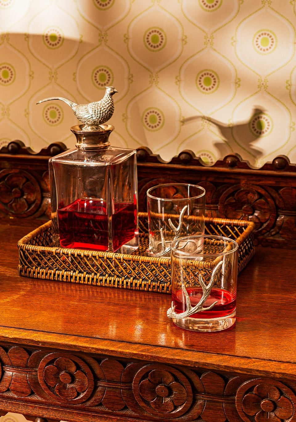 Silver Crest Crystal Decanter