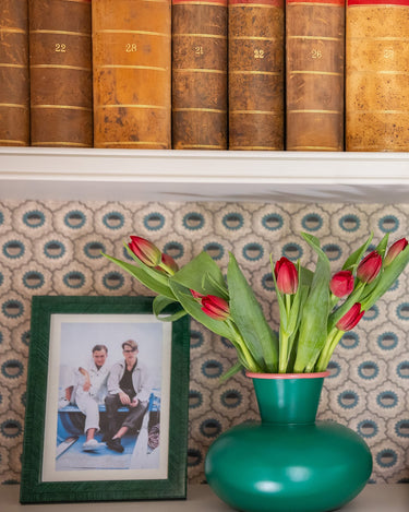 Sturdy Green Iron Vase