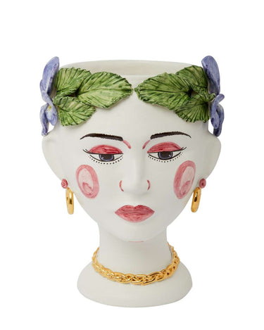 Testa Di Moro Flora Not the White Lotus Variety Bust Statue