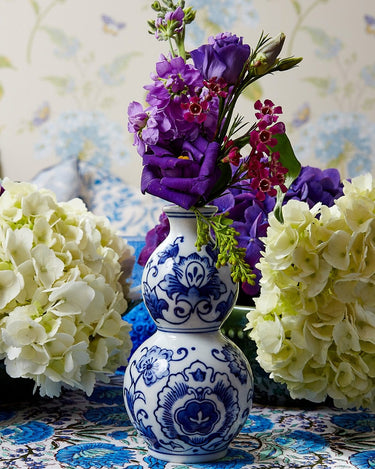 Vases Three Delft Bud Vases