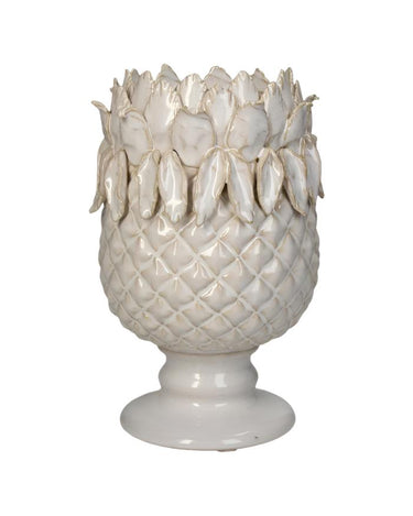 White Pineapple Vase