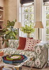 Vibrant Red and Gold Stripe Cushion Cover - Casa by Josephine Jenno