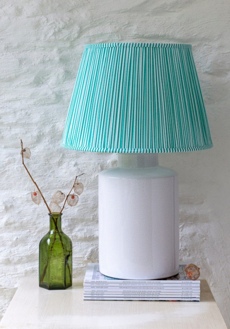 Victoria Pleated Lampshade - Mint - Casa by Josephine Jenno