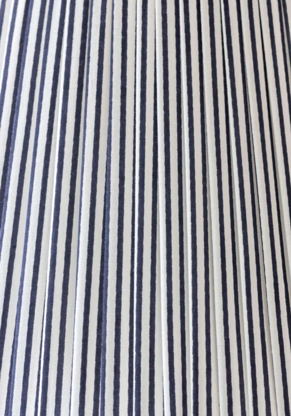 Victoria Pleated Lampshade - Navy - Casa by Josephine Jenno