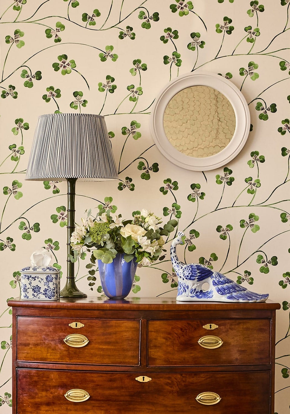 Victoria Pleated Lampshade - Navy - Casa by Josephine Jenno