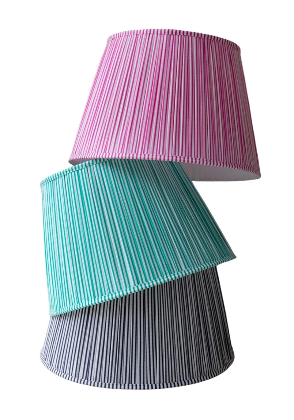 Victoria Pleated Lampshade - Navy - Casa by Josephine Jenno