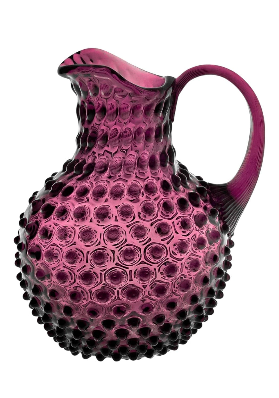 Violet Dew Drop Jug with 4 Tumblers