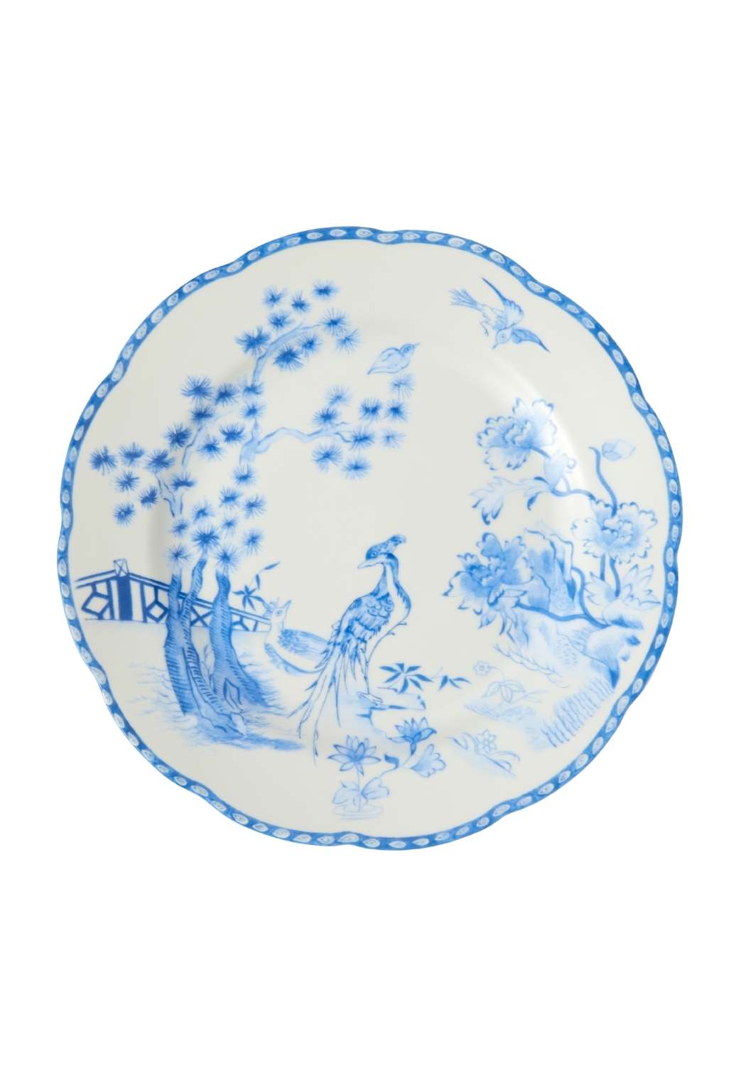 Virginia Blue and White Dessert Plates - Set of 4 - Casa by Josephine Jenno